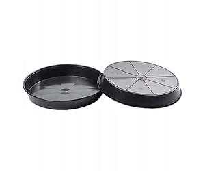 B2C Black Round Plastic Water Plant Pot Saucer hydroponics 18/25/30/35/40/45/50cm (15, 50cm ⌀)
