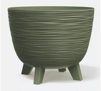 B2C Bowl Planter Plant Pot Legs Oval Flower Modern Decorative Furu Indoor Green 23.6Cm Width