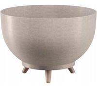 B2C Bowl Planter Plant Pot Legs Oval Flower Modern Decorative Saucer Indoor Outdoor 30Cm White Eco With Legs