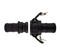 B2C Camlock cam & Groove Hose Coupling Type C+E layflat Hose Joiners Polypropylene Quick Connect, Irrigation, Industrial, Water Pumping (2" Barb)