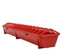 B2C Chicken Feeder Drinker Food Dispenser Waterer Bucket Poultry Hen Bird Plastic Rectangle Feeder