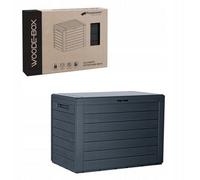 B2C Compact Plastic Outdoor Balcony Patio Garden Storage Box Waterproof 190 Litres Anthracite