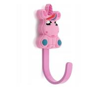 B2C Cute Kids Wall Coat Hooks - Children’s Bedroom & Nursery Clothes Hanger Pegs, Colorful Animal & Alphabet Designs, Sturdy Wall-Mounted Hooks for Jackets, Backpacks & Accessories (Unicorn)