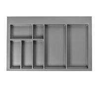B2C Cutlery Drawer Organizer Adjustable & Cut-to-Size Kitchen Drawer Insert Cabinet Roganize Durable Plastic Universal (800mm)