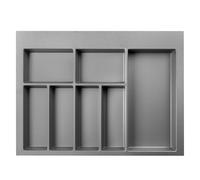 B2C Cutlery Drawer Organizer Adjustable & Cut-to-Size Kitchen Drawer Insert Cabinet Roganize Durable Plastic Universal (700mm)