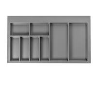 B2C Cutlery Drawer Organizer Adjustable & Cut-to-Size Kitchen Drawer Insert Cabinet Roganize Durable Plastic Universal (900mm)
