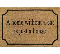 B2C Door Mat Doormats Non Slip Natural Coir Welcome Indoor Outdoor Home Garden Mats A Home Without A Cat...