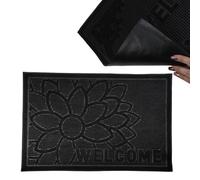 B2C Door Mat Doormats Non Slip Rubber Indoor Outdoor Home Garden Rubber - Welcome - Flowers