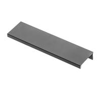 B2C Edge Mounted Cabinet Door Pull Trim Profile HEXI Handles for Kitchen Bedroom Bathroom Drawer Opener Modern Slim (Anthracite, 96mm Hole centres - 150mm Overall)