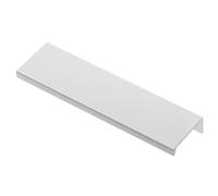 B2C Edge Mounted Cabinet Door Pull Trim Profile HEXI Handles for Kitchen Bedroom Bathroom Drawer Opener Modern Slim (Matt White, 256mm Hole centres - 290mm Overall)