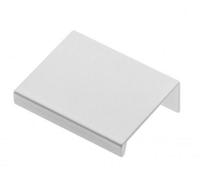 B2C Edge Mounted Cabinet Pull Trim Profile Hexi Handles For Kitchen Bedroom Bathroom 32mm Hole Centres - 50mm Overall Matt White