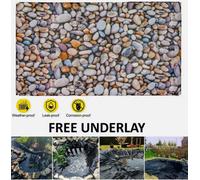 B2C Extra Thick Pond Liner Heavy Duty Durable 200Gsm - 035mm Thick Free Underlay 1M X 1M (3.2'x3.2')