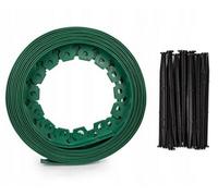 B2C Flexible Garden Border Grass Lawn Path Edging Green Plastic Pegs 20 Metres + Pegs