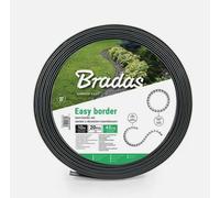 B2C Flexible Garden Border Grass Lawn Path Edging With Plastic Pegs 40mm Grey 40M + 80 Pegs
