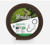 B2C Flexible Garden Border Grass Lawn Path Edging With Plastic Pegs 60mm Brown 10M + 20 Pegs