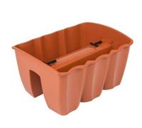 B2C Flower Bridge Hanging Planter Plant Pot Fence Railing Balcony Decking Garden Pot Terracotta Medium