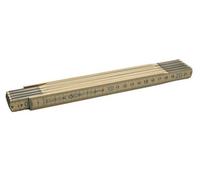 B2C Folding Wooden Rule Measure 1M/2M Pocket Ruler Double Sided Metric Carpenter 2M