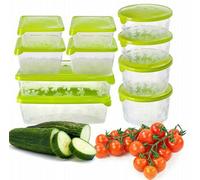 B2C Food Storage Box Container Tall Kitchen Cupboard Organizer Plastic Clear 0.72L (114 X114 X94,6mm)
