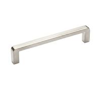 B2C Furniture Pull Handle Modern Cabinet and Drawer Handle Wardrobe and Cupboard Use Angular Design (Brushed Steel, 200mm)