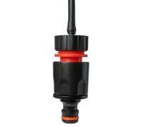 B2C Garden Hose All Connectors Fittings Universal Standard Hozelock Compatible Black 4mm Micro + Double Male