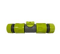 B2C Garden Hose Connectors Fittings Universal Standard Hozelock Compatible Lime In-Line Valve + 2 Connectors