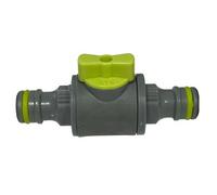B2C Garden Hose Connectors Fittings Universal Standard Hozelock Compatible Lime In-Line Valve