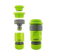 B2C Garden Hose Connectors Fittings Universal Standard Hozelock Compatible Lime Multi Size Tap Connector