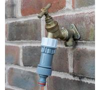 B2C Garden Hose Connectors Fittings Universal Standard Hozelock Compatible White Pressure Reducing Valve 3/4Bspf