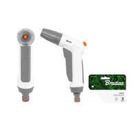 B2C Garden Hose Connectors Fittings Universal Standard Hozelock Compatible White Water Gun - En10Tk
