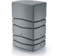 B2C Garden Large Rectangular Plastic Water Butt Set Inc Connection Kit (450 Litres, Grey)