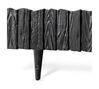 B2C Garden Lawn Edging Wall Lawn Border Garden Fencing Diy Flexible Landscape 2.32M Black