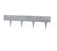 B2C Garden Lawn Edging Wall Lawn Border Garden Fencing Diy Flexible Landscape 2.4M Brick Grey