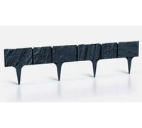 B2C Garden Lawn Edging Wall Lawn Border Garden Fencing Diy Flexible Landscape 3.9M Anthracite