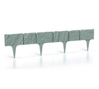 B2C Garden Lawn Edging Wall Lawn Border Garden Fencing Diy Flexible Landscape 3.9M Grey