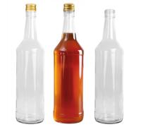 B2C Glass Bottle 1000ml 1L with Cap Juice Liqueur Liquid Storage Home Brewing Gin Home Made Drinks Reusable Scre-off gold cap (1)