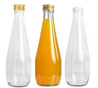 B2C Glass Bottle 300Ml Storage With Cap 30Cl Juice Liqueur Liquid Home Brewing 0.3L 16X 300Ml Bottle + Cap