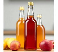 B2C Glass Bottle 500Ml With Cap 50Cl Wine Juice Liqueur Liquid Storage Brewing 0.5L 1X 500Ml Bottle + Cap