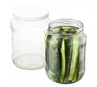 B2C Glass Jars 720ml with White Lid Pickle Jar Set Chutney Honey Storage Preserving Jam Leak Proof DIY Packaging Jars Food Grade (8)