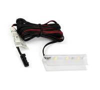 B2C Glass Shelf LED Light Clip with 1.5m Cable 12V DC Edge Lighting Clip for 8mm Glass Shelves - Cabinet, Cupboard, Display Unit & Furniture Shelf Lighting, Cool White