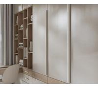 B2C Groove Furniture Handle Cabinet Kitchen Wardrobe Door Pull Modern Home Long 190mm Length With 160mm Hole Center Aluminium