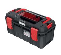 B2C Hand tool box Modular Organiser Stackable Lockable Heavy Duty Metal Hinges With Handles Garage Workshop (Small with organiser)