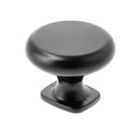 B2C Kitchen Cupboard Cabinet Door Drawer Round Knob Handle Lorena By Gtv Black Matt