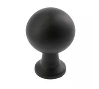 B2C Kitchen Cupboard Cabinet Door Drawer Round Knob Handle Nord By Gtv Black Matt