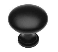 B2C Kitchen Cupboard Cabinet Door Drawer Round Knob Handle Terni By Gtv Black Matt