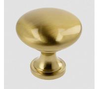 B2C Kitchen Cupboard Cabinet Door Drawer Round Knob Handle Terni By Gtv Brass