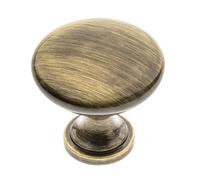 B2C Kitchen Cupboard Cabinet Door Drawer Round Knob Handle Terni By Gtv Brushed Brass