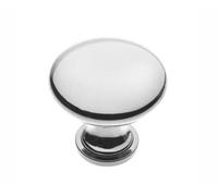 B2C Kitchen Cupboard Cabinet Door Drawer Round Knob Handle Terni By Gtv Chrome