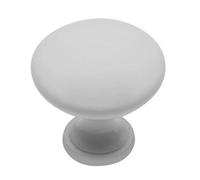 B2C Kitchen Cupboard Cabinet Door Drawer Round Knob Handle Terni By Gtv White