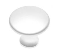B2C Kitchen Cupboard Cabinet Door Drawer Round Knob Handle Udine By Gtv White