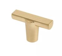 B2C Kitchen Cupboard Cabinet Door Drawer T Bar Knob Handle Ray By Gtv Brushed Gold